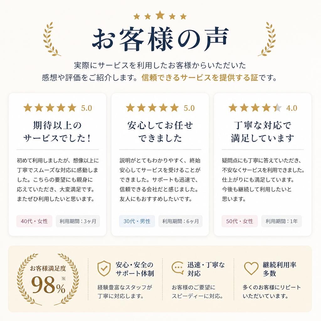 お客様の声